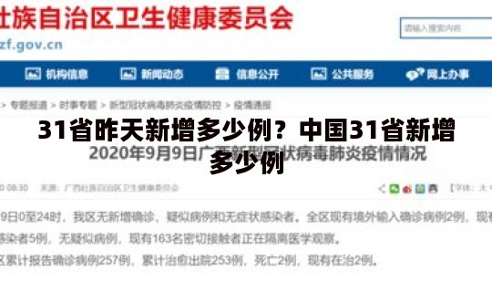 31省昨天新增多少例？中国31省新增多少例