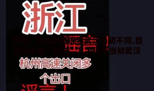 专家：河北的情况与武汉当初不同,目前没必要“封城”？为何与当初武汉不同
