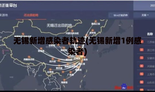 无锡新增感染者轨迹(无锡新增1例感染者)