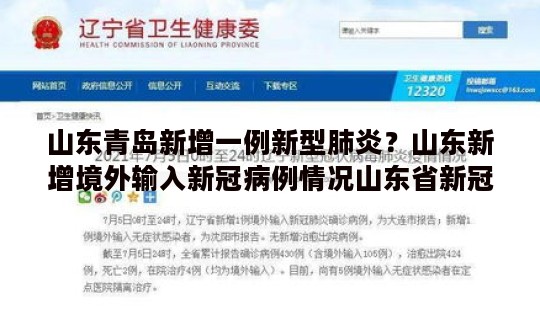 山东青岛新增一例新型肺炎？山东新增境外输入新冠病例情况山东省新冠新增病例