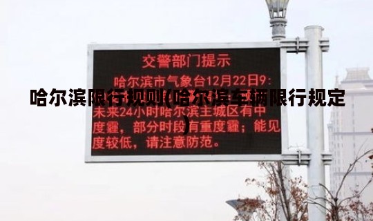 哈尔滨限行规则(哈尔滨车辆限行规定)
