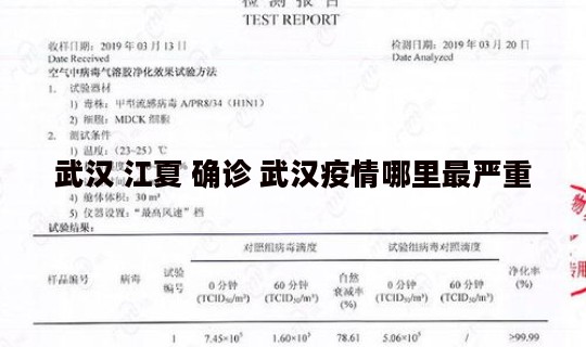 武汉 江夏 确诊 武汉疫情哪里最严重