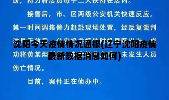 沈阳今天疫情情况通报(辽宁沈阳疫情最新数据消息如何)