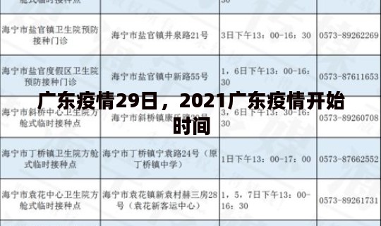广东疫情29日，2021广东疫情开始时间