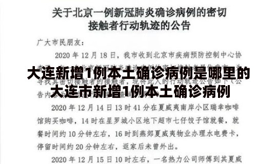 大连新增1例本土确诊病例是哪里的 大连市新增1例本土确诊病例
