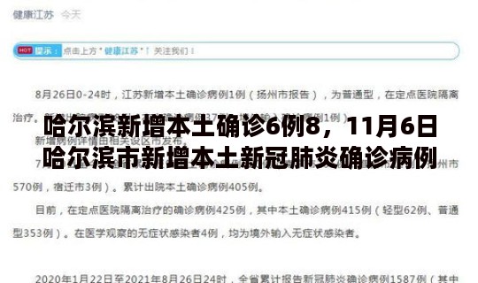 哈尔滨新增本土确诊6例8，11月6日哈尔滨市新增本土新冠肺炎确诊病例7例活动轨迹