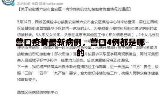 营口疫情最新病例，营口4例都是哪的