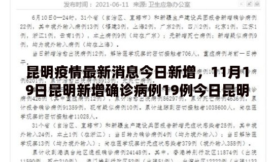昆明疫情最新消息今日新增，11月19日昆明新增确诊病例19例今日昆明新增确诊病例