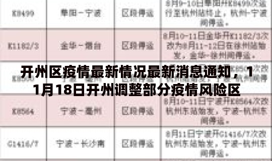 开州区疫情最新情况最新消息通知，11月18日开州调整部分疫情风险区