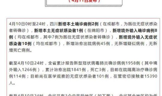 四川新增本土病例2例详情？这些病例分布在了哪些地方