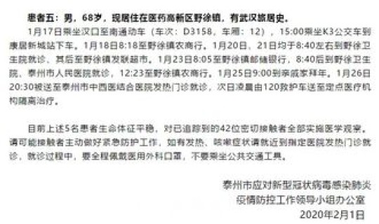 河北省新增报告1例新型冠状病毒肺炎确诊病例(31省区市昨日新增确诊病例104例)