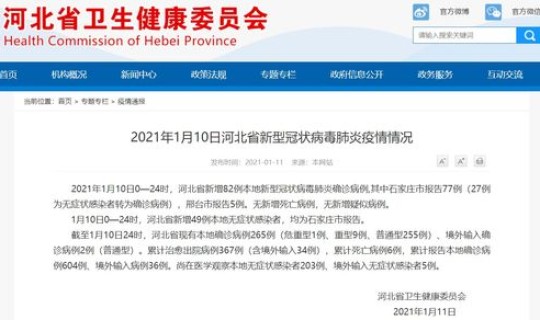 湖北新增本土确诊10例 无症状10例(10月30日湖北新增82例本土无症状感染者)