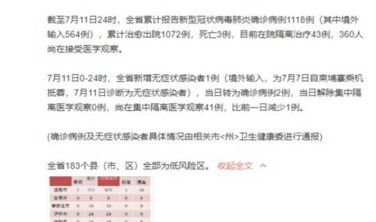 2月18日四川新增病例，四川感染人数最新消息