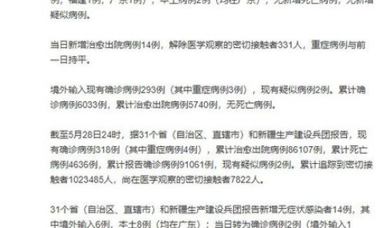 31省新增确诊17例本土2例？31省市新增本土病例最新消息