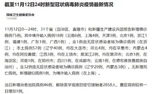 31省新增本土病例4例?31个省今天新增多少例 31省新增本土病例4例?31个省今天新增多少例