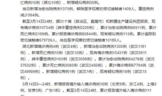 31省市区新增确诊病例22例 31省区市新增22例确诊