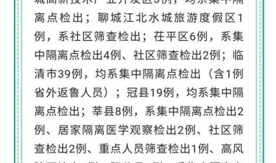 山东聊城疫情报告？今年疫情最新消息