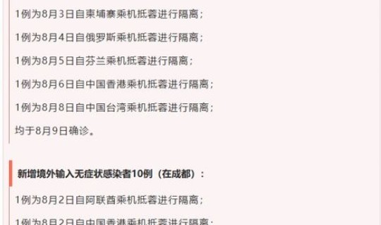 四川新增本土确诊病例多少(四川发生了什么病情)