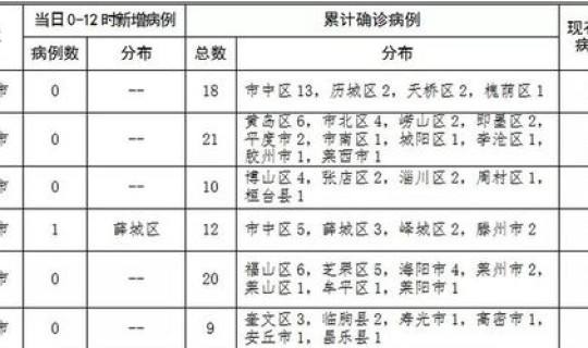 山东新增新型最新消息 新型肺炎最新进展山东省