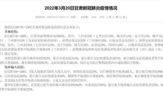 甘肃新增本土确诊病例12例详情 甘肃省新增多少例