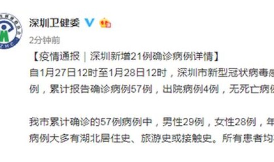 深圳新增4例病例详情(深圳有新增病例吗)