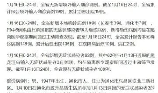 吉林新增36例本土无症状感染者 吉林疫情最新消息今天新增病例