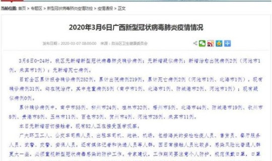 广西新增确诊病例详情表(广西的常见病有哪些)