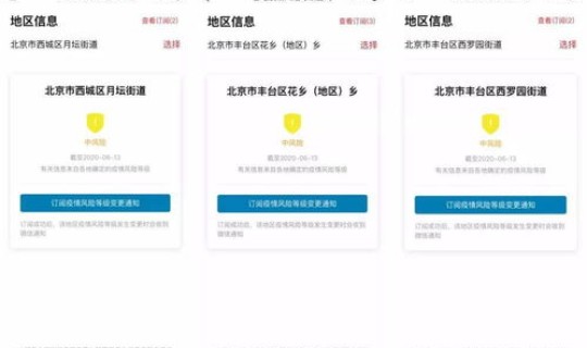 中国各地疫情风险等级，五个风险等级