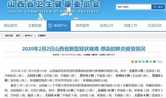 忻州确诊病例(忻州疫情)