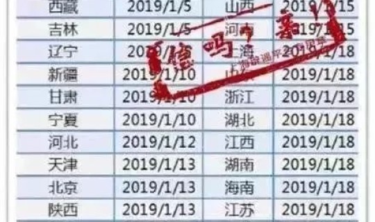 2021快递停运通知表	，各大快递停运时间