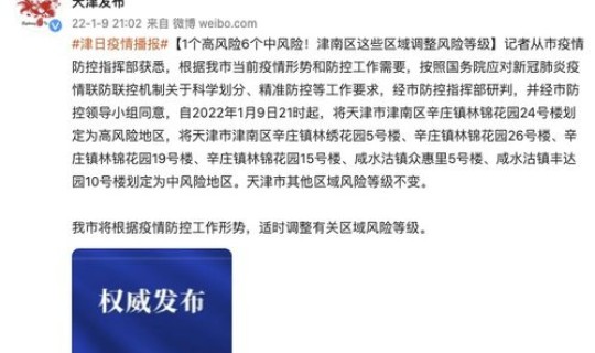 天津三地调整为高风险地区怎么办呢？高风险地区是什么意思
