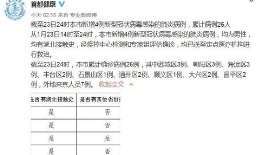 北京现在有多少确诊(北京现在有什么病毒感染)