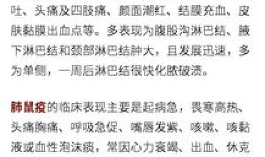 近几年鼠疫病例统计(鼠疫病)