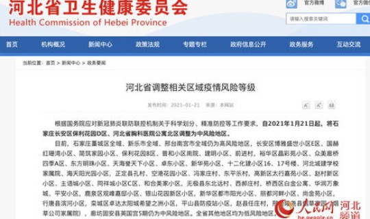 石家庄最新疫情风险等级地区名单 河北石家庄疫情属于什么风险地区 石家庄最新疫情风险等级地区名单 河北石家庄疫情属于什么风险地区