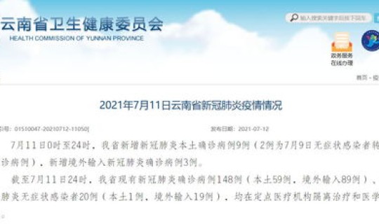 31省新增本土59例 涉及9省 6省新增本土30例,一一