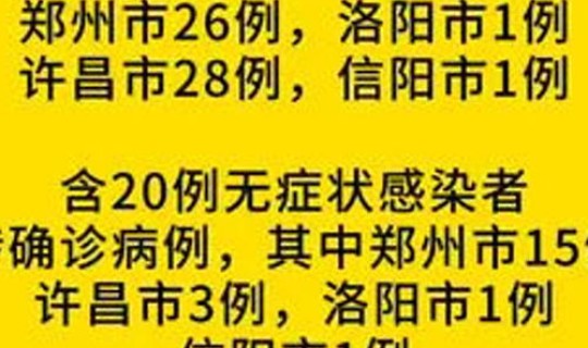 河南最新疫情最新消息动态 河南本土疫情最新消息
