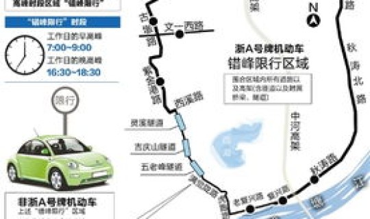 西湖今日限行尾号查询表，杭州西湖景区限号查询