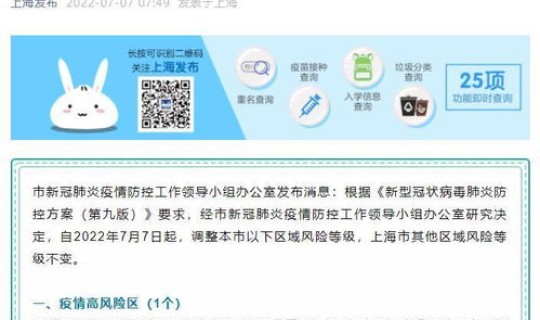 上海疫情中风险地区有几个 上海疫情是什么时候 上海疫情中风险地区有几个 上海疫情是什么时候
