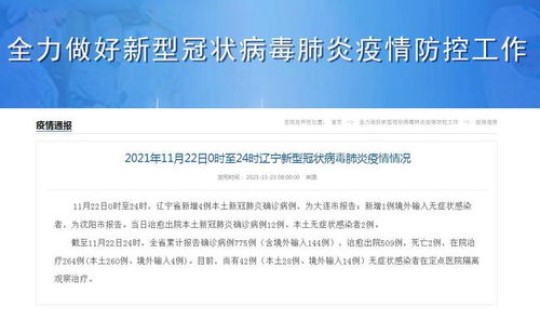 辽宁22日新增病例(今日辽宁新增病例是哪的)