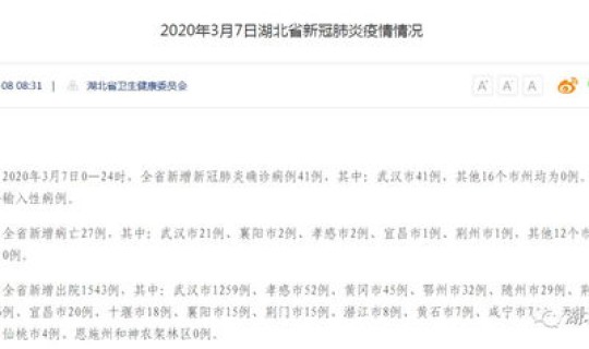 武汉新增3例确诊4例 湖北新增确诊40例 武汉新增3例确诊4例 湖北新增确诊40例