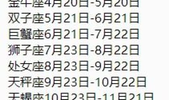 2013年4月4号出生是什么星座(2014年4月4日是什么星座)