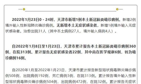 天津新增4例本土确诊病例是哪里的 天津新增1本地确诊哪个区