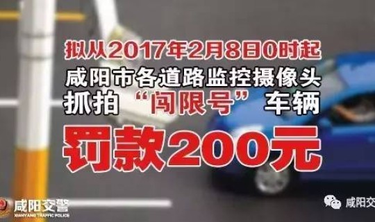 限号咸阳2020，咸阳限号通知最新