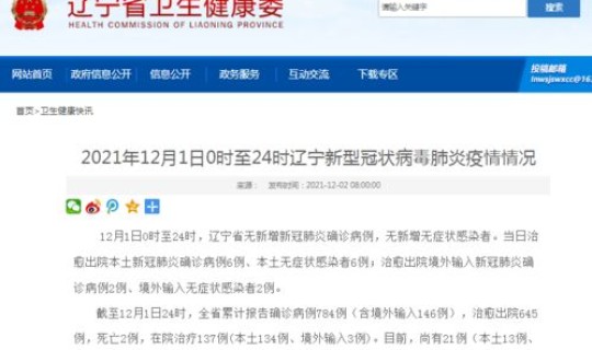 辽宁省疫情最新状况 辽宁出现疫情是真的吗