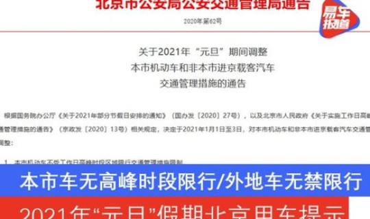 北京限行时间表2020，2020年北京限行时间最新规定是什么