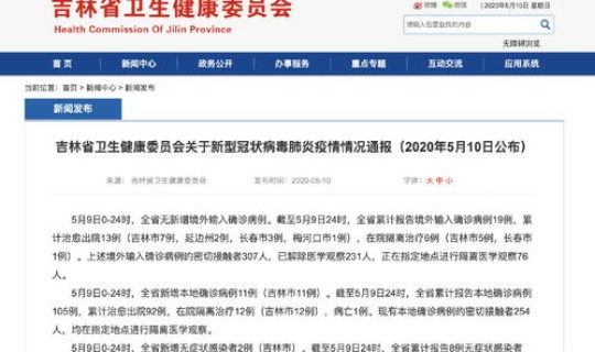 吉林市新增1例病例在哪里(吉林市医院有哪些)