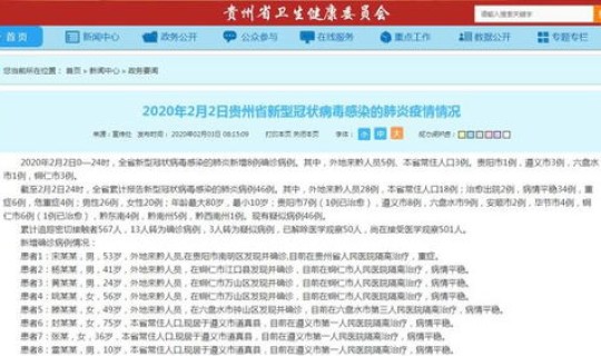 贵阳新增新型肺炎？贵阳疫情