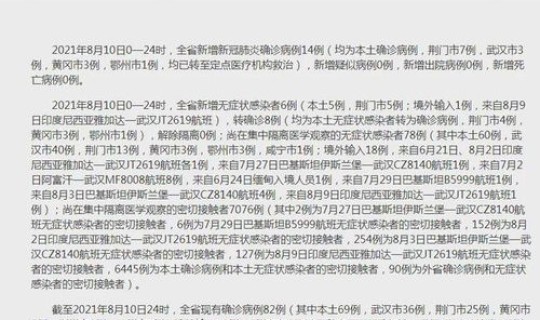 鄂州疫情新增病例，鄂州最新疫情发布