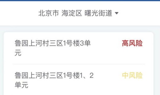 北京海淀区是不是中高风险区(北京海淀区中高风险地区名单)