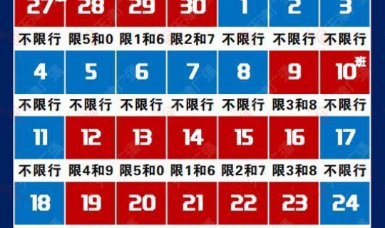 限号查询10月?今日限号查询表 限号查询10月?今日限号查询表